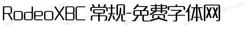 RodeoXBC 常规字体转换